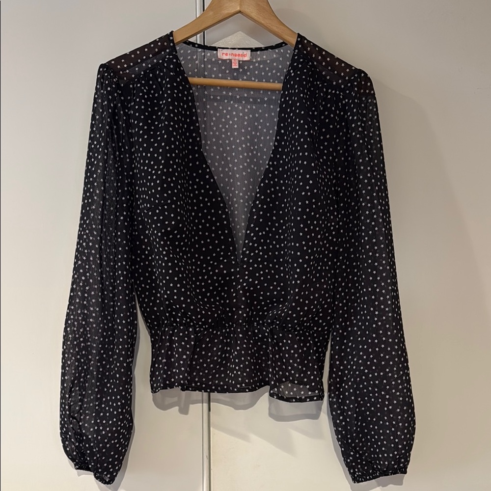Renemed Black Star Dot Women's Top